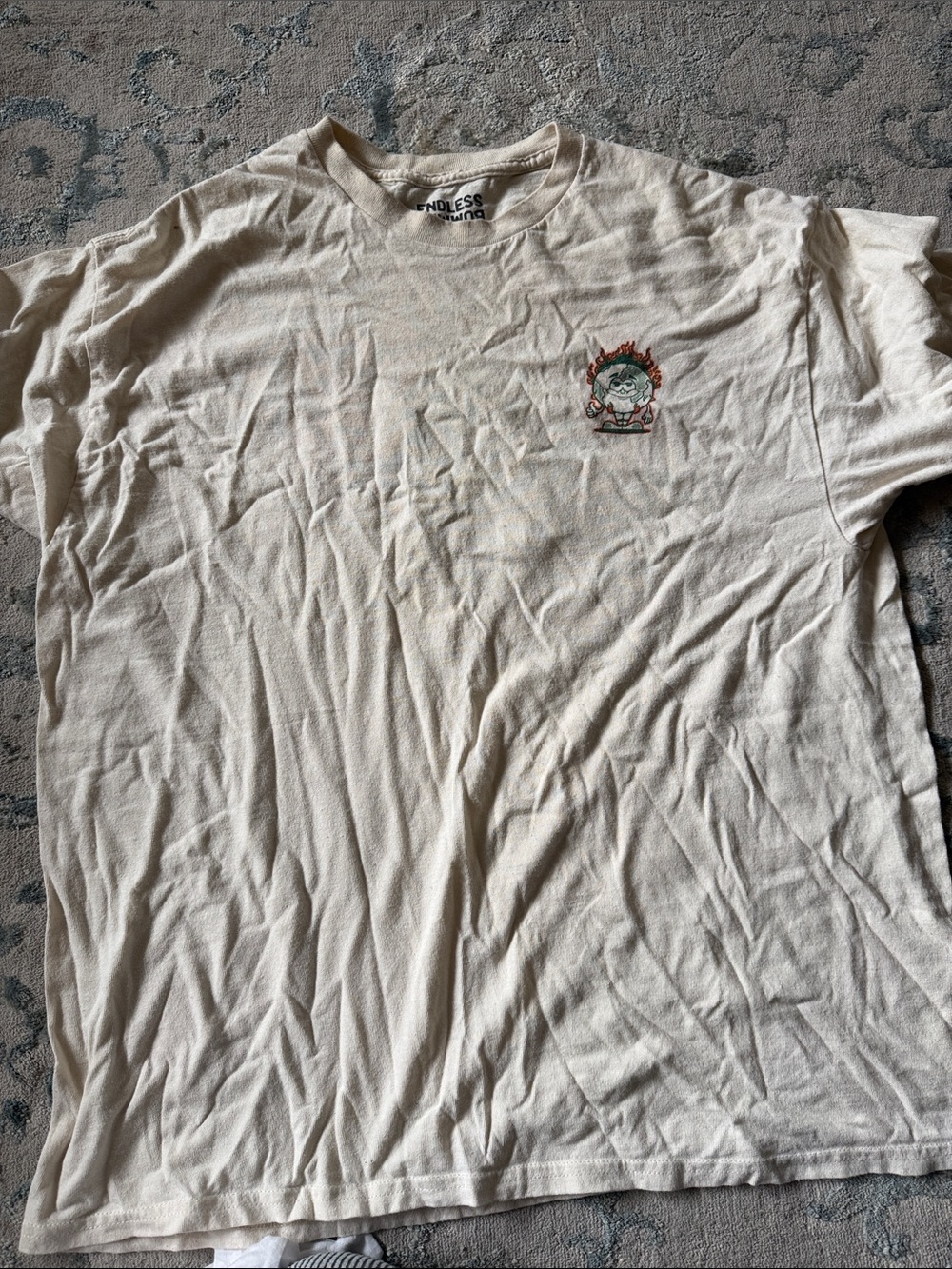 Endless Grind Men’s Cream Short-Sleeve Graphic Tee